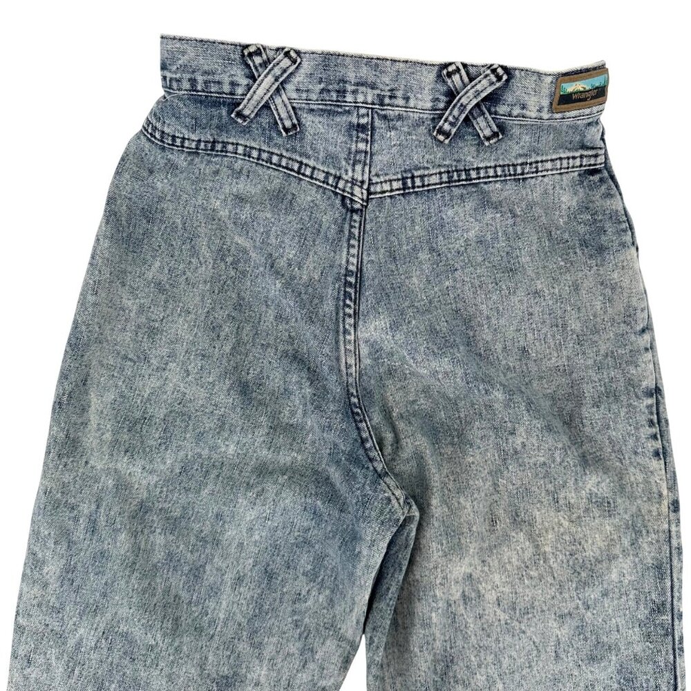 Vintage Wrangler Womens High-Waisted Acid Wash Mom Jeans 9(vintage runs sm!) - Picture 4 of 10